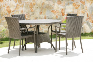 Concrete patio furniture