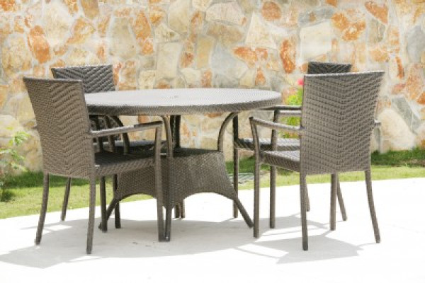 Concrete patio furniture