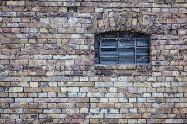 Old brick building in need of restoration